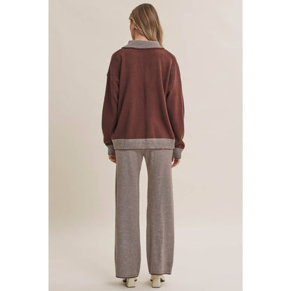 Cozy Cabin Pinstripe Henley