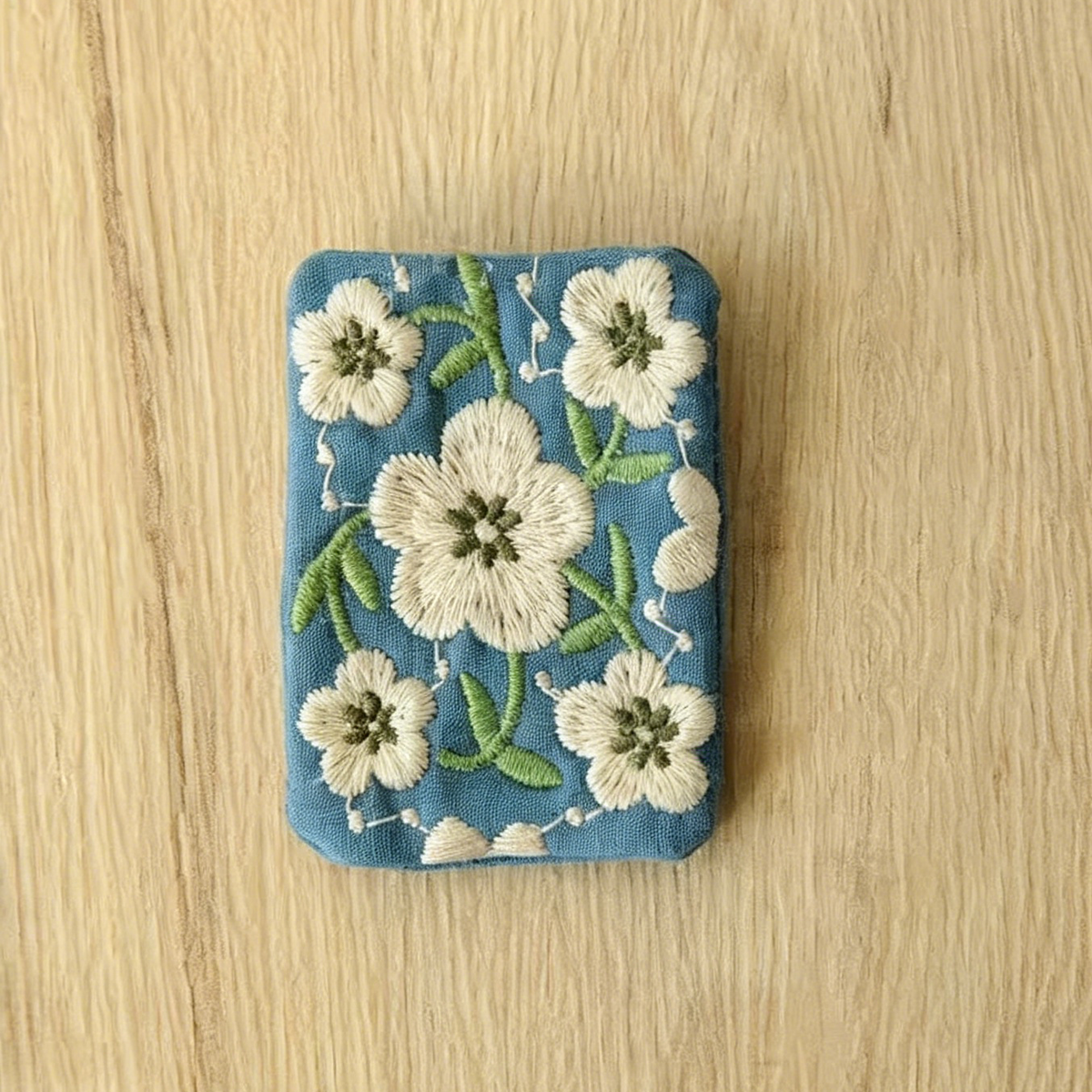 Embroidered Pastoral Brooch