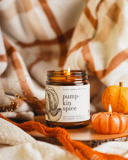 Pumpkin Spice 9oz Soy Candle - Fall