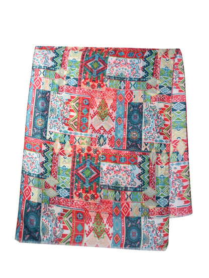 Boho Patchwork Print Scarf