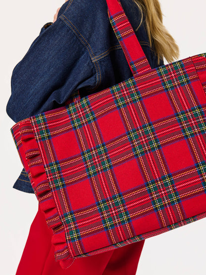 Scottie Ruffle Tote Bag