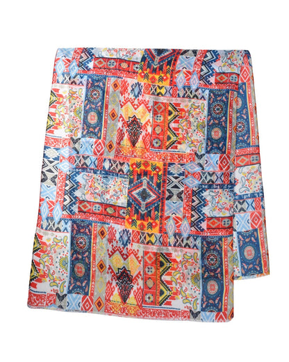 Boho Patchwork Print Scarf