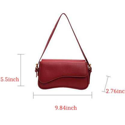 Single Shoulder Solid Color Square Bag
