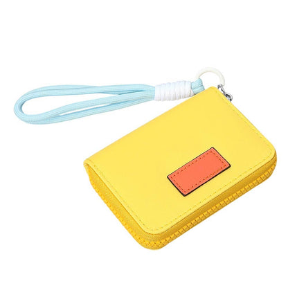 Colorful Zip Around Mini Wallet