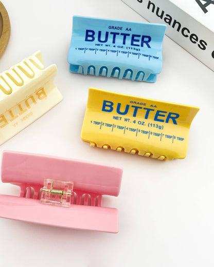 Butter Shaped Hair Claw Clip