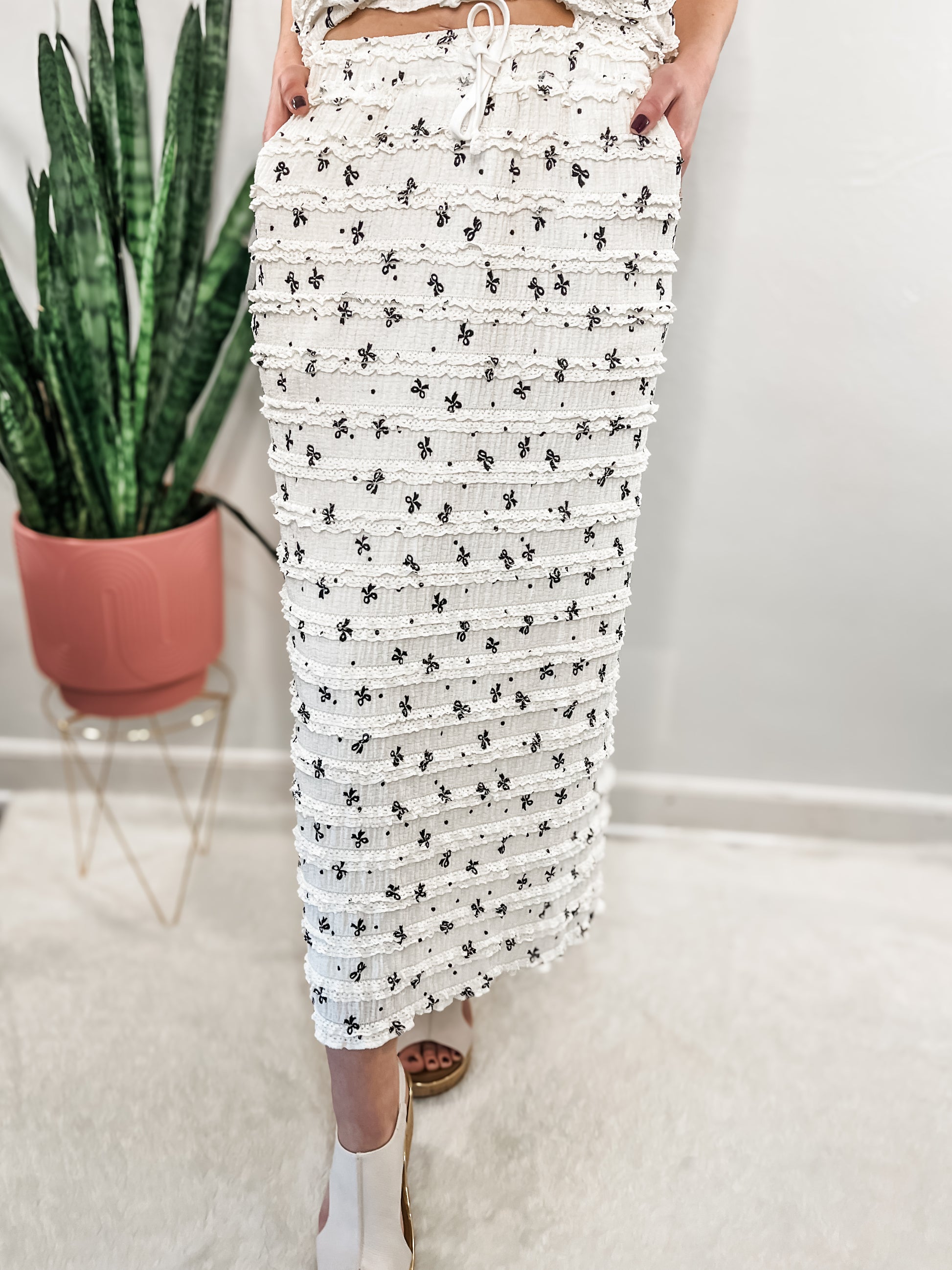 Ruffles & Bows Tank & Skirt Set