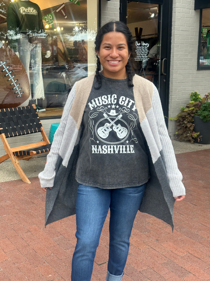 Charcoal Music City Graphic Tee