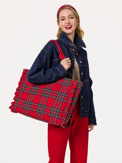 Scottie Ruffle Tote Bag
