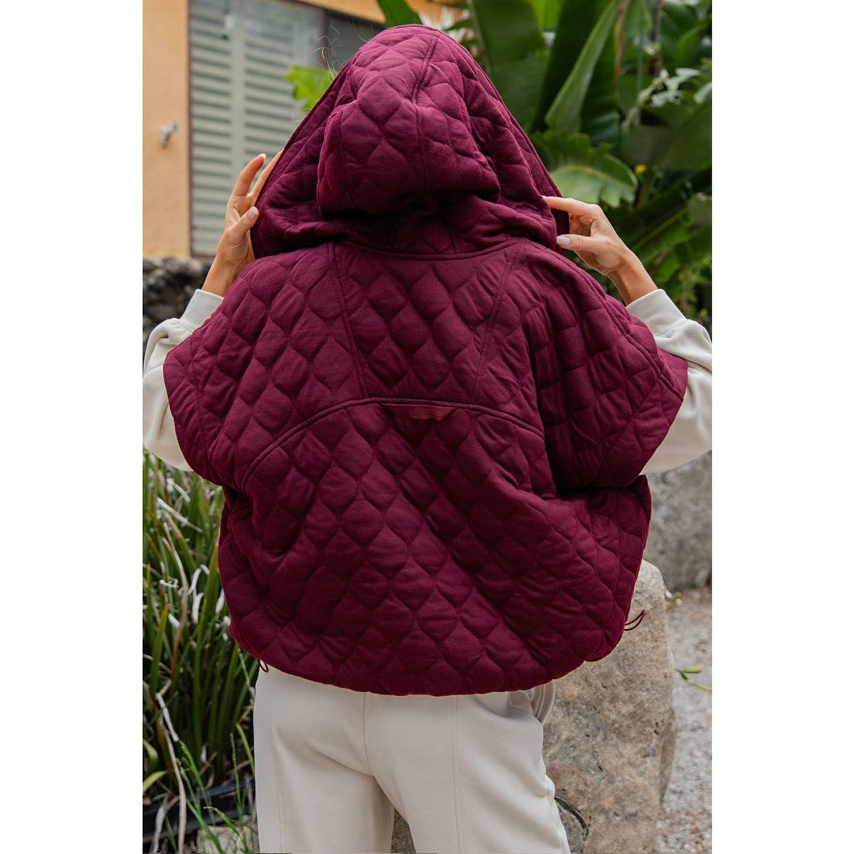 Bubble Quilt Hoodie Vest