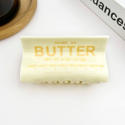 Butter Shaped Hair Claw Clip