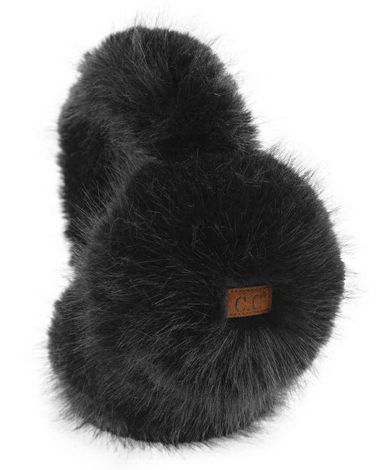 Solid Color Long Fur Winter Earmuff