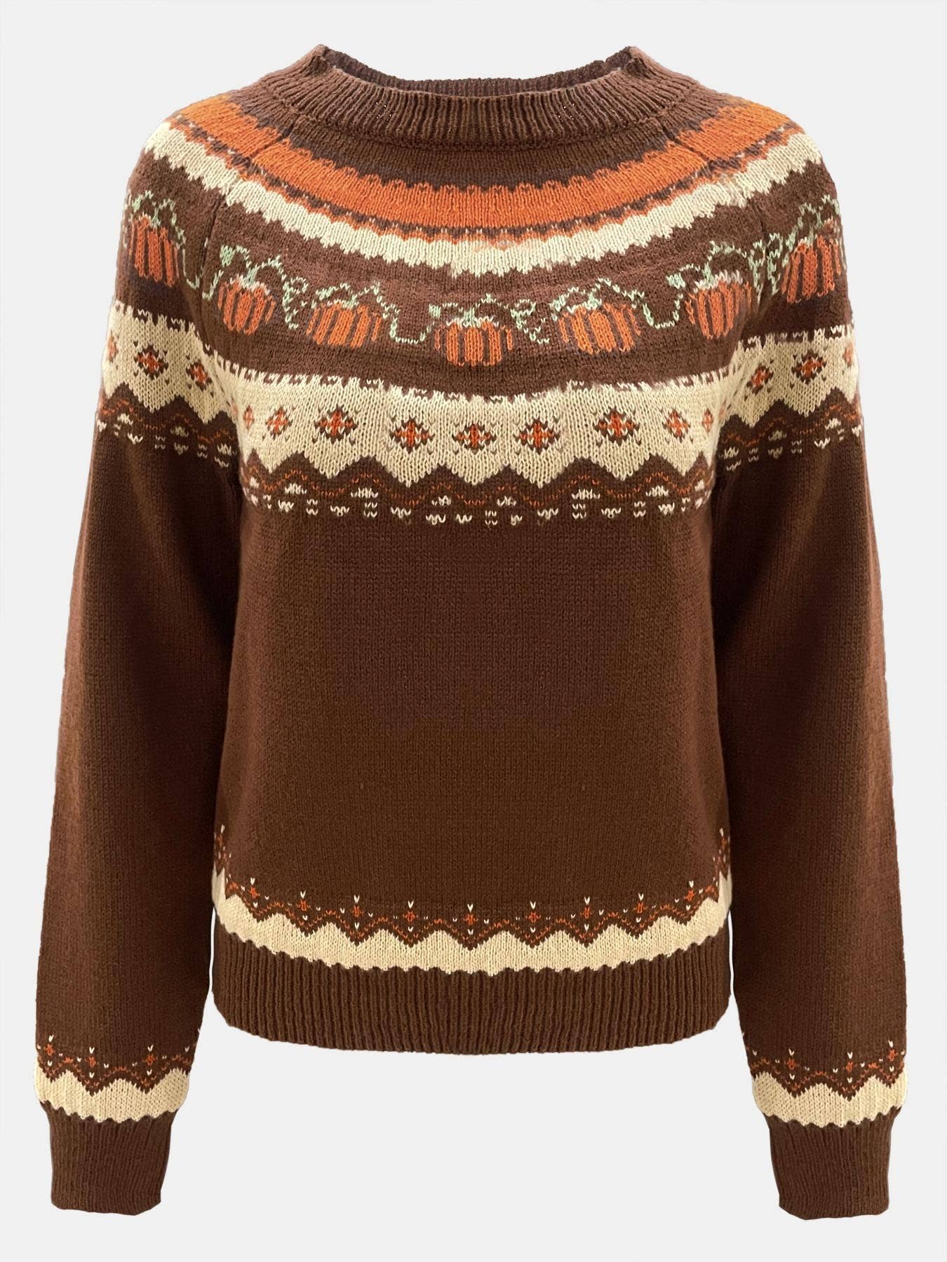 Vintage Pumpkin Sweater