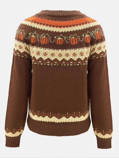 Vintage Pumpkin Sweater