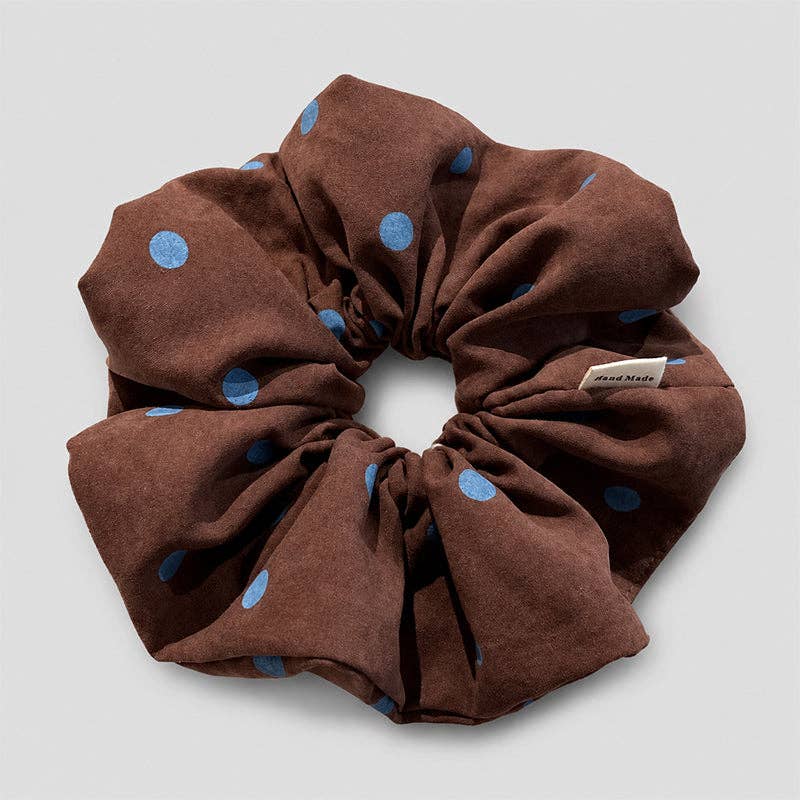 Oversized Polka Dot Hair Scrunchie