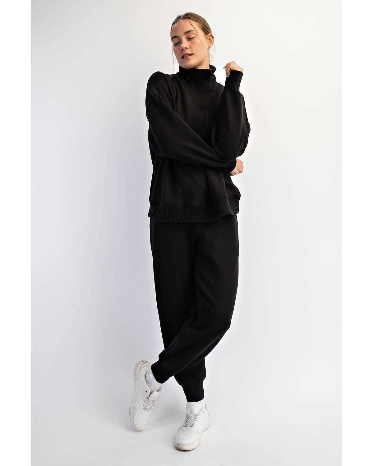 Modal Scuba Mock Neck Pullover