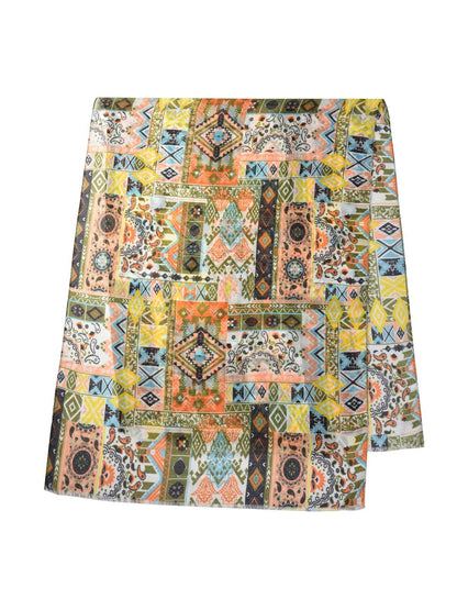 Boho Patchwork Print Scarf