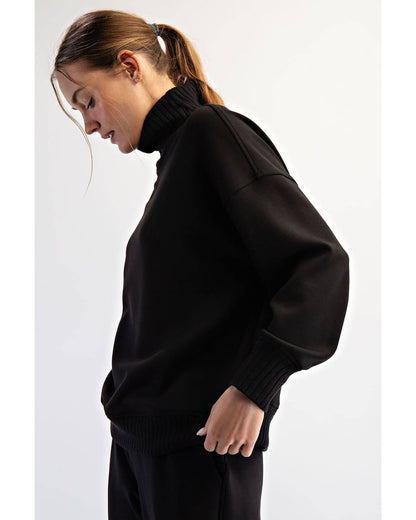 Modal Scuba Mock Neck Pullover