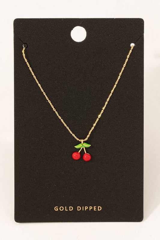 Cherry Pendant Necklace