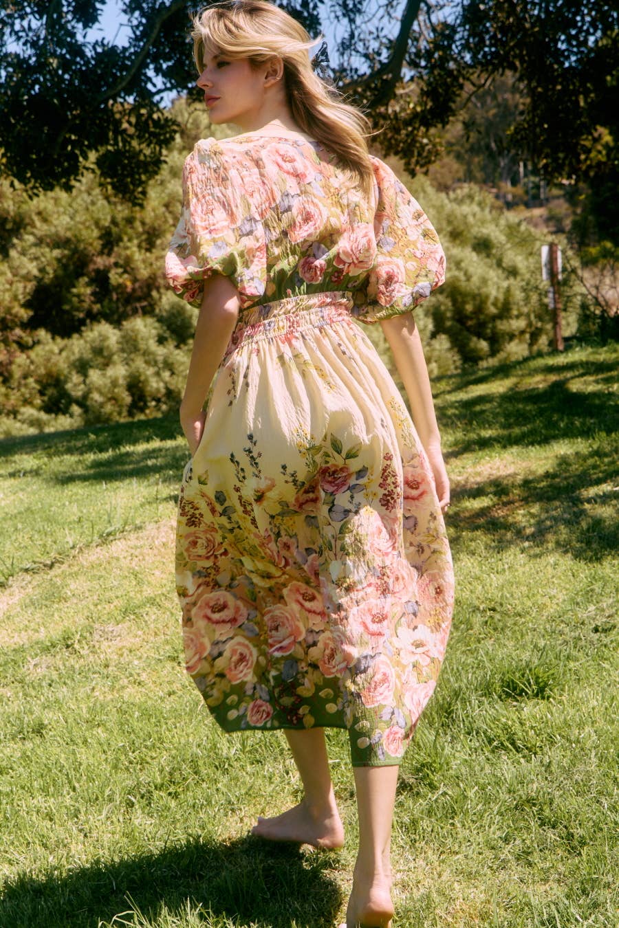 Floral Printed Midi Dress
