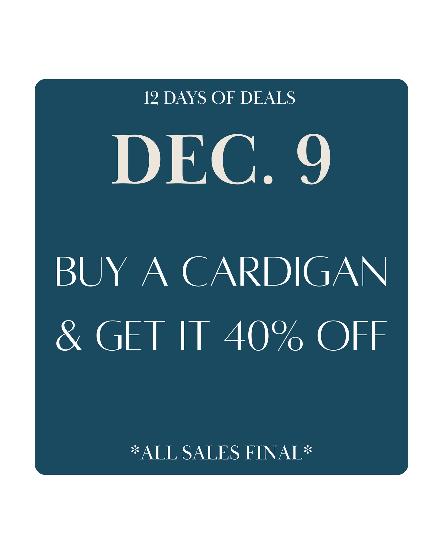 12 Days of Christmas - December 9th