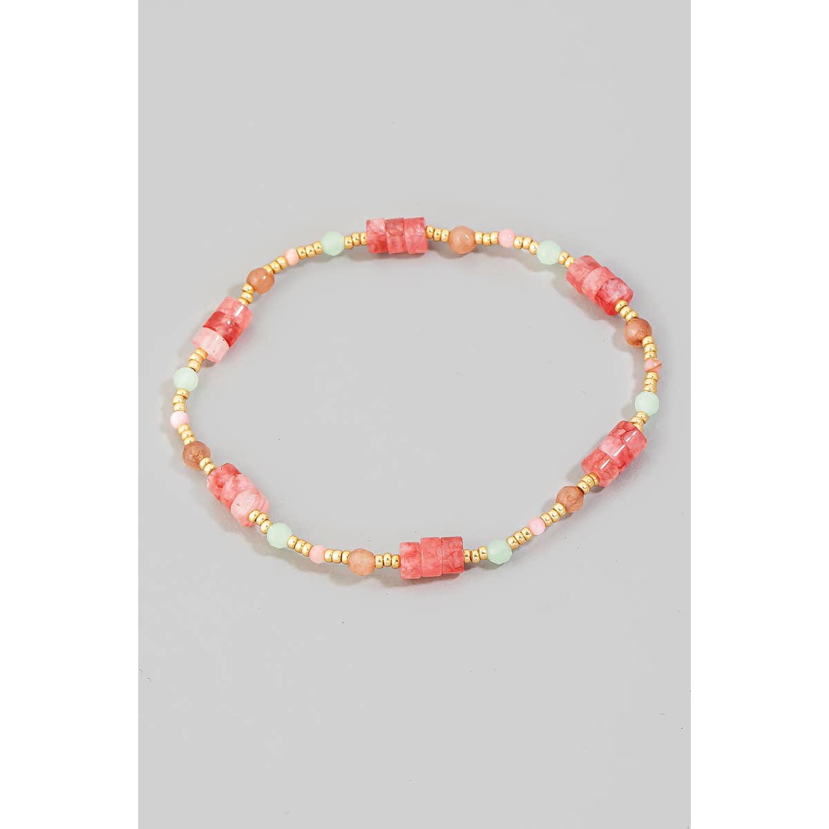 Stacklable Beaded Stretch Bracelet