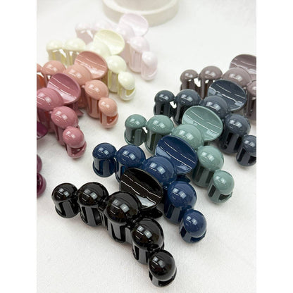 Large Dark Color Pearl Hair Claw Clips