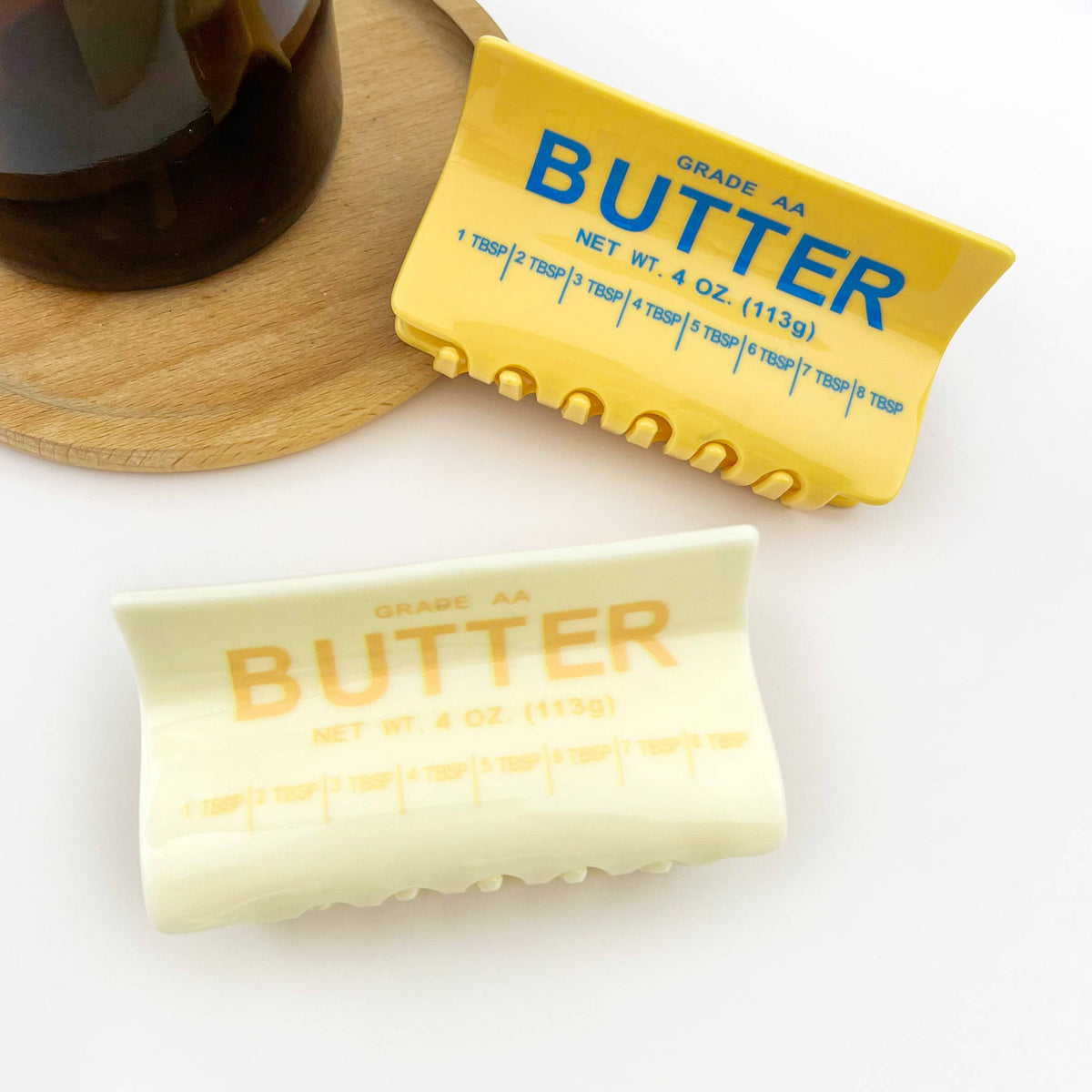 Butter Shaped Hair Claw Clip