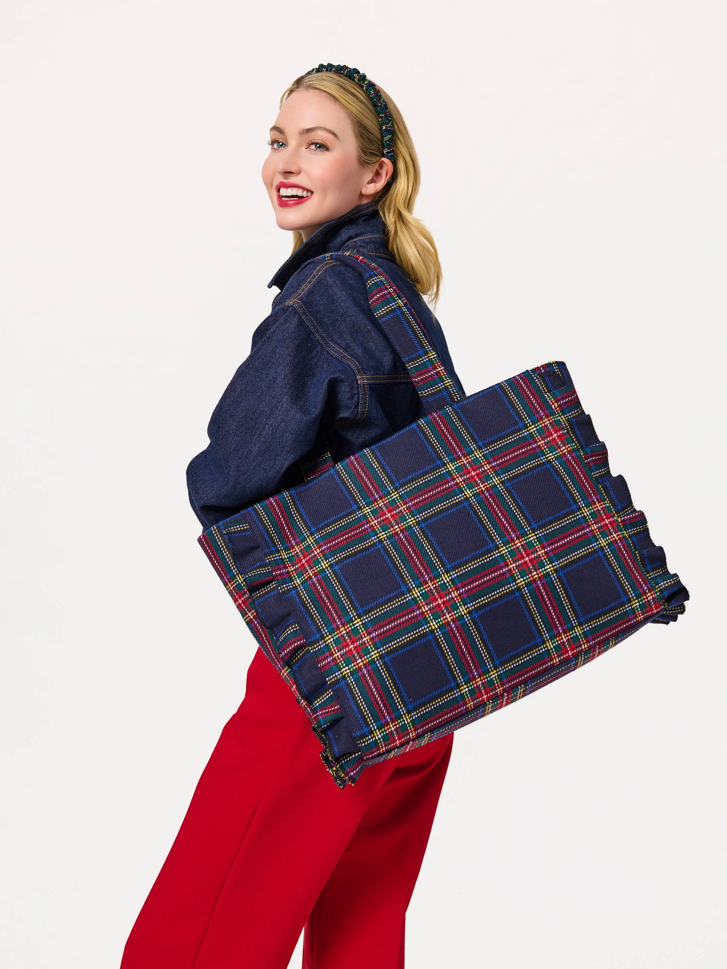 Scottie Ruffle Tote Bag
