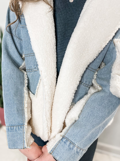 Denim Shearling Jacket