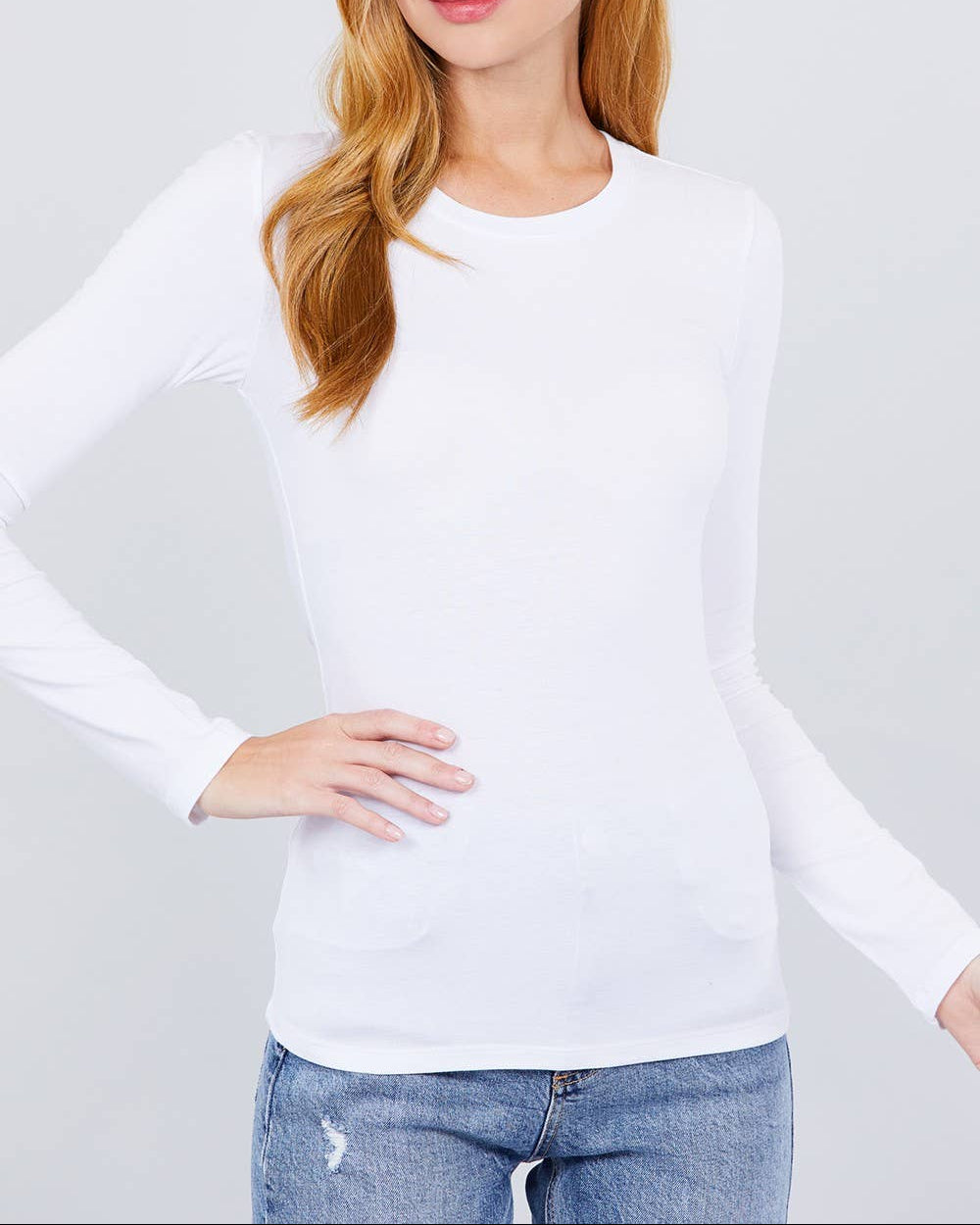 Fitted Long Sleeve Basic Shirt