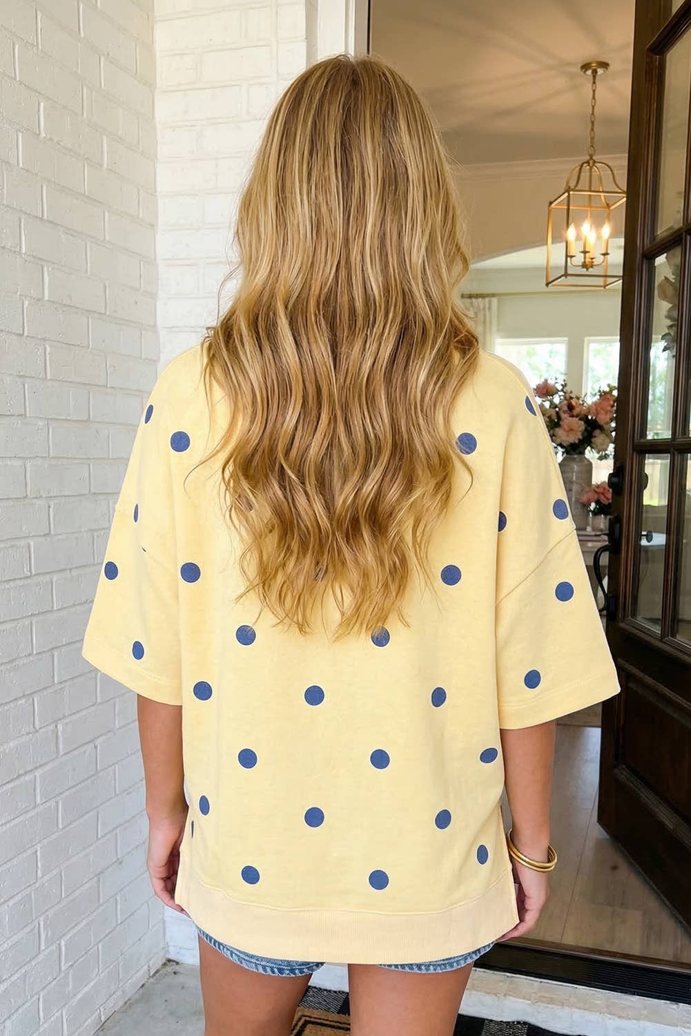 Oversized Polka Dot Shirt