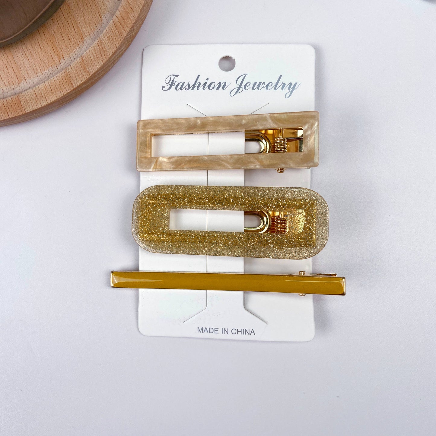 3 pcs simple and cute hair clip