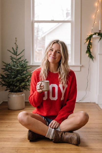 JOY Graphic Oversized Sweater