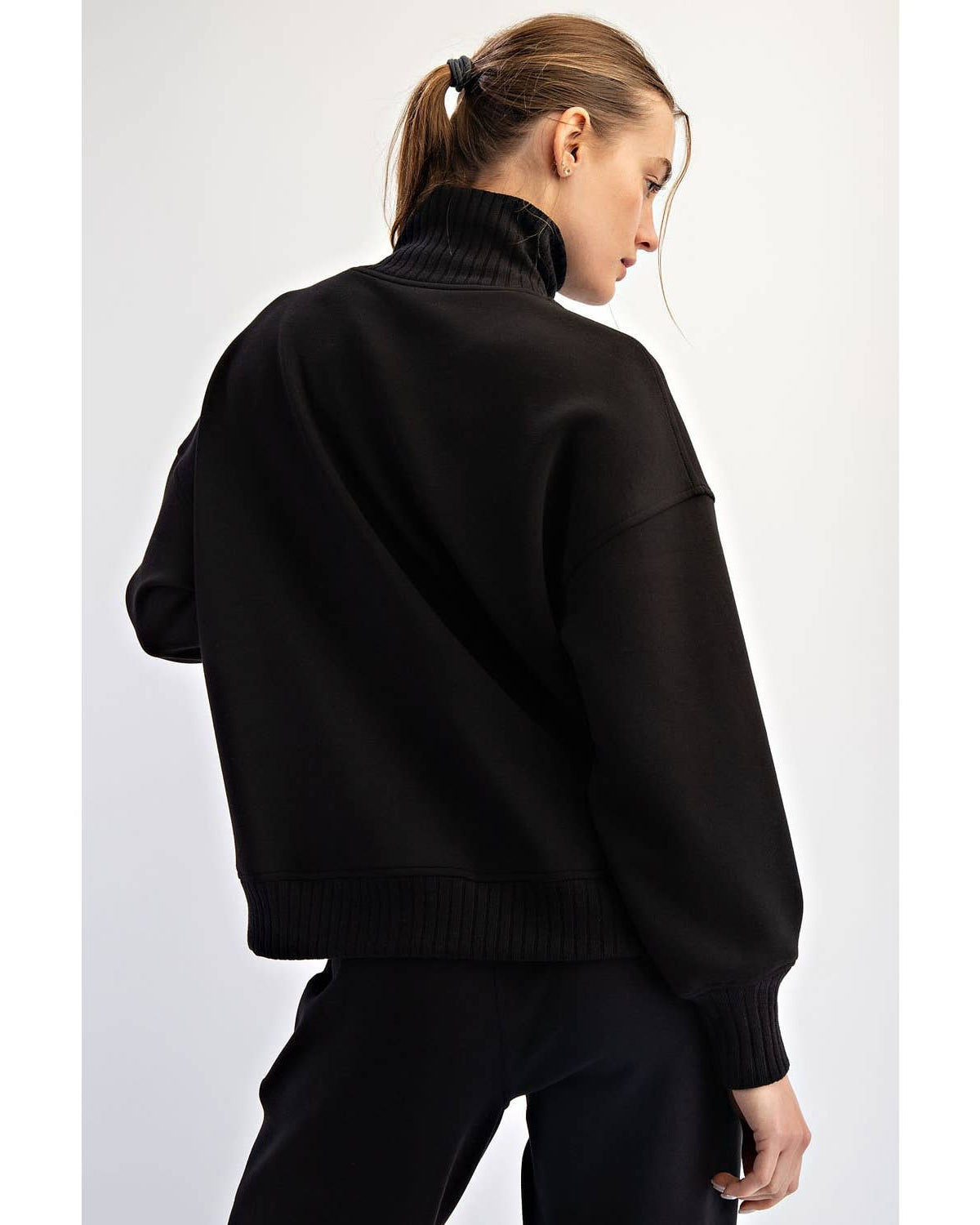 Modal Scuba Mock Neck Pullover