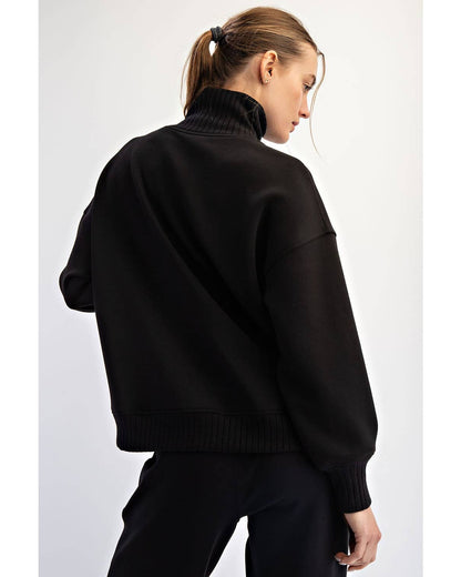 Modal Scuba Mock Neck Pullover