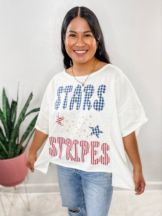 Patriotic Patchwork Top