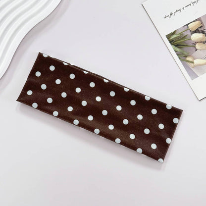 Fashion Polka Dot Sports Makeup Elastic Headband