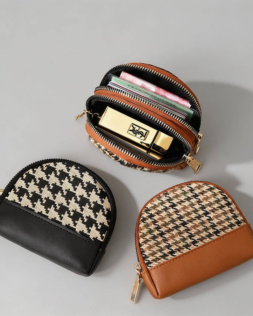 Plaid Mini Pouch