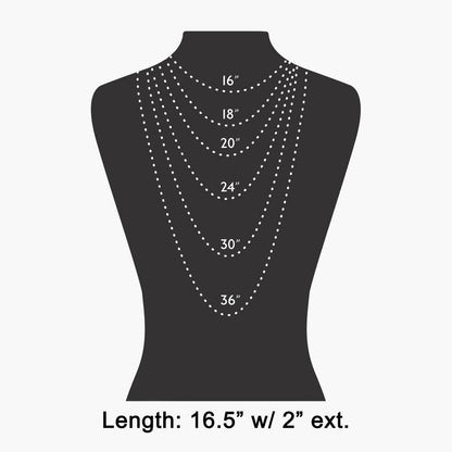 Square Stone Pendant Toggle Chain Necklace