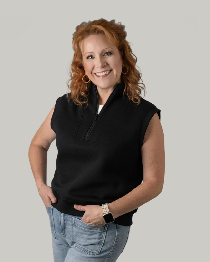 Sleeveless Modal V-Neck Top