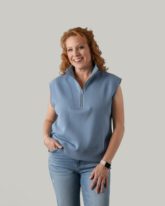 Sleeveless Modal V-Neck Top