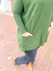 Chive Pocket Tunic Sweater
