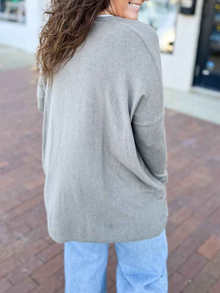 Mushroom Pocket Sweater Tunic