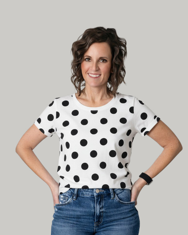 black-polka-dot