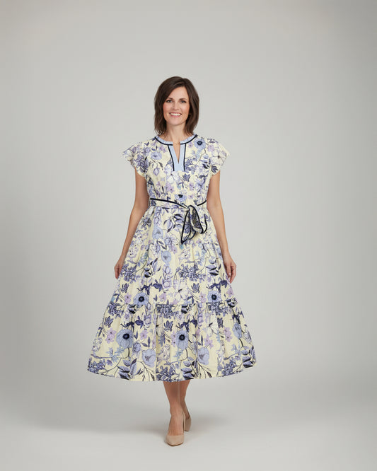 blue-periwinkle-bubble-sleeve-tiered-dress-ankle