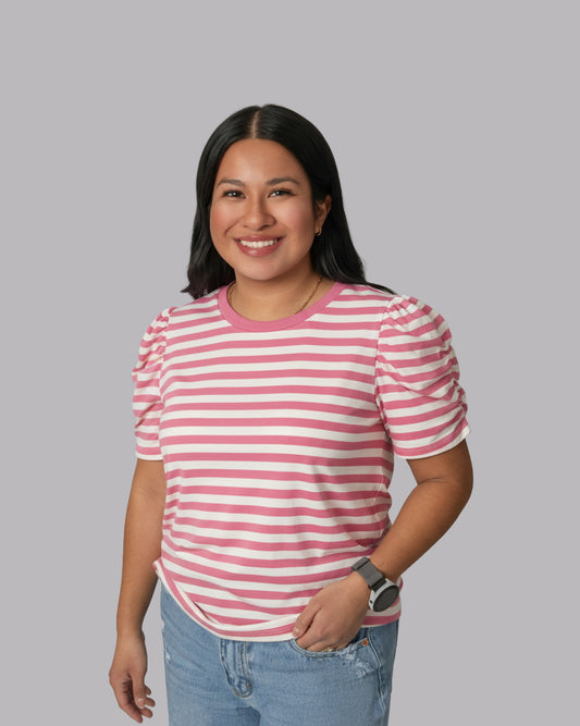 Pink-white-stripe-puff-sleeve-ringer