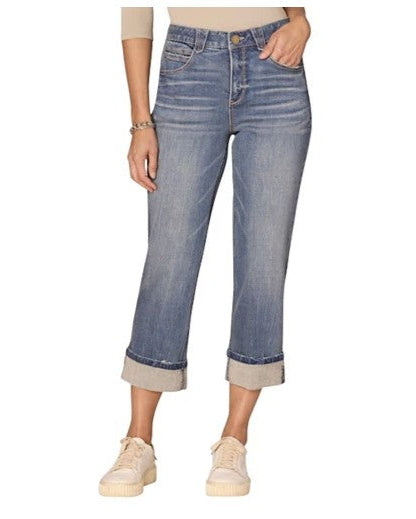 Democracy High Rise Boyfriend Crop Jean
