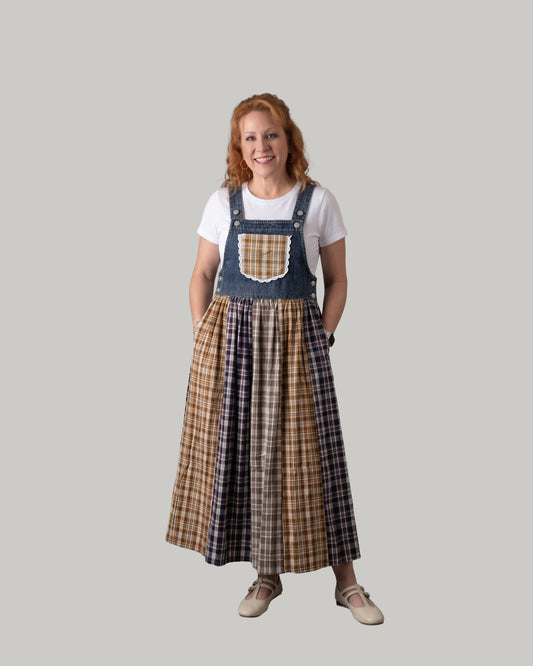 Denim-patchwork-dress