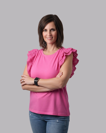 Hot-pink-eyelet-sleeveless-top