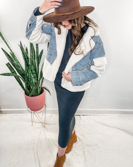 Denim Shearling Jacket